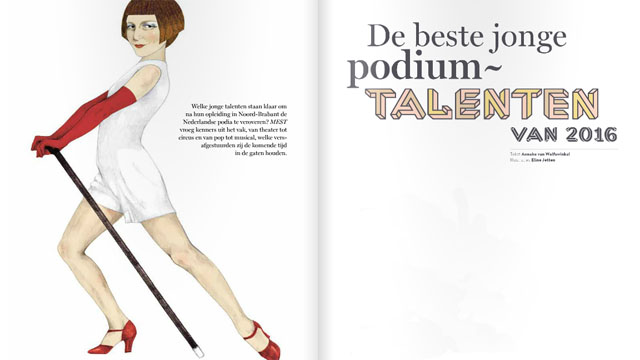 Mest Magazine, oktober 2016. Illustaties Eline Jetten, tekst Anneke van Wolfswinkel
