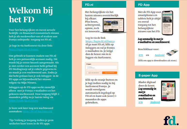 Het Financieele Dagblad uitleg