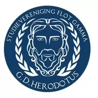 Dit is het logo van studievereniging G.D. Herodotus