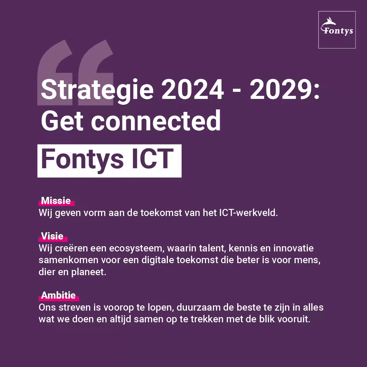 Sfeerafbeelding Fontys