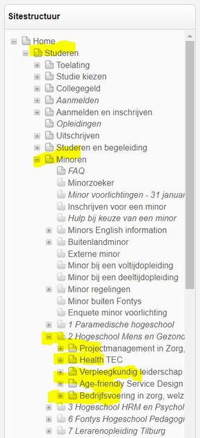 Minoren op Fontys.NL