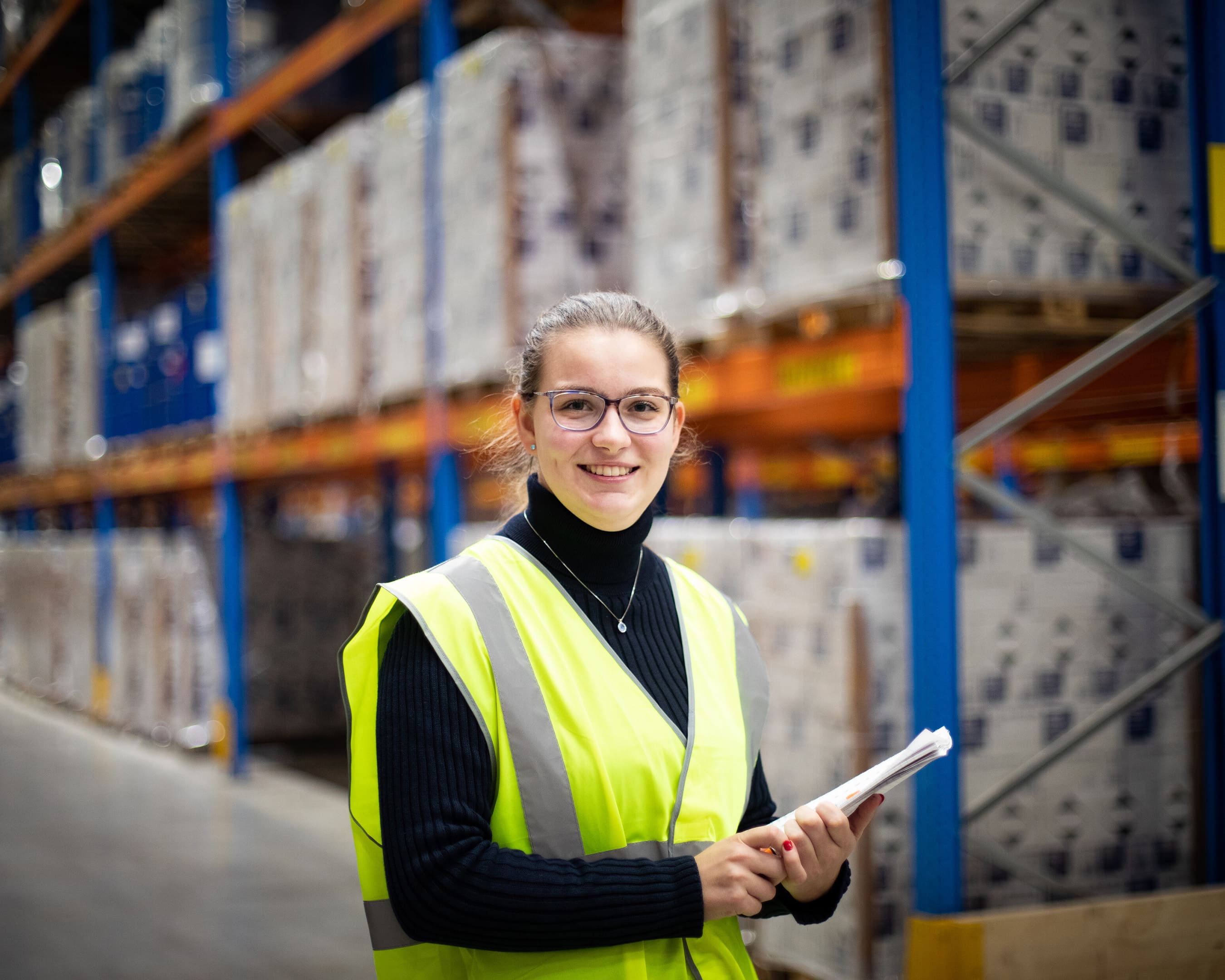 Student Logistics Management working at a warehouse