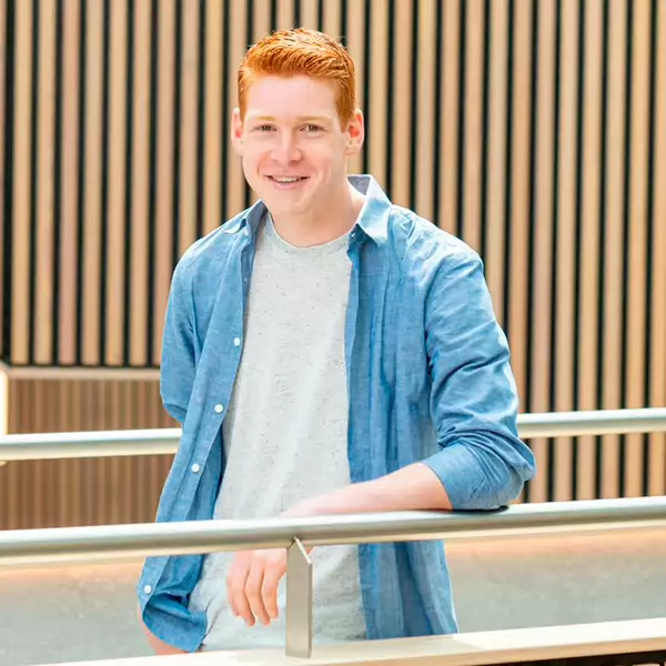 Bas Hankel, 3e-jaars student van de opleiding Technische Natuurkunde.