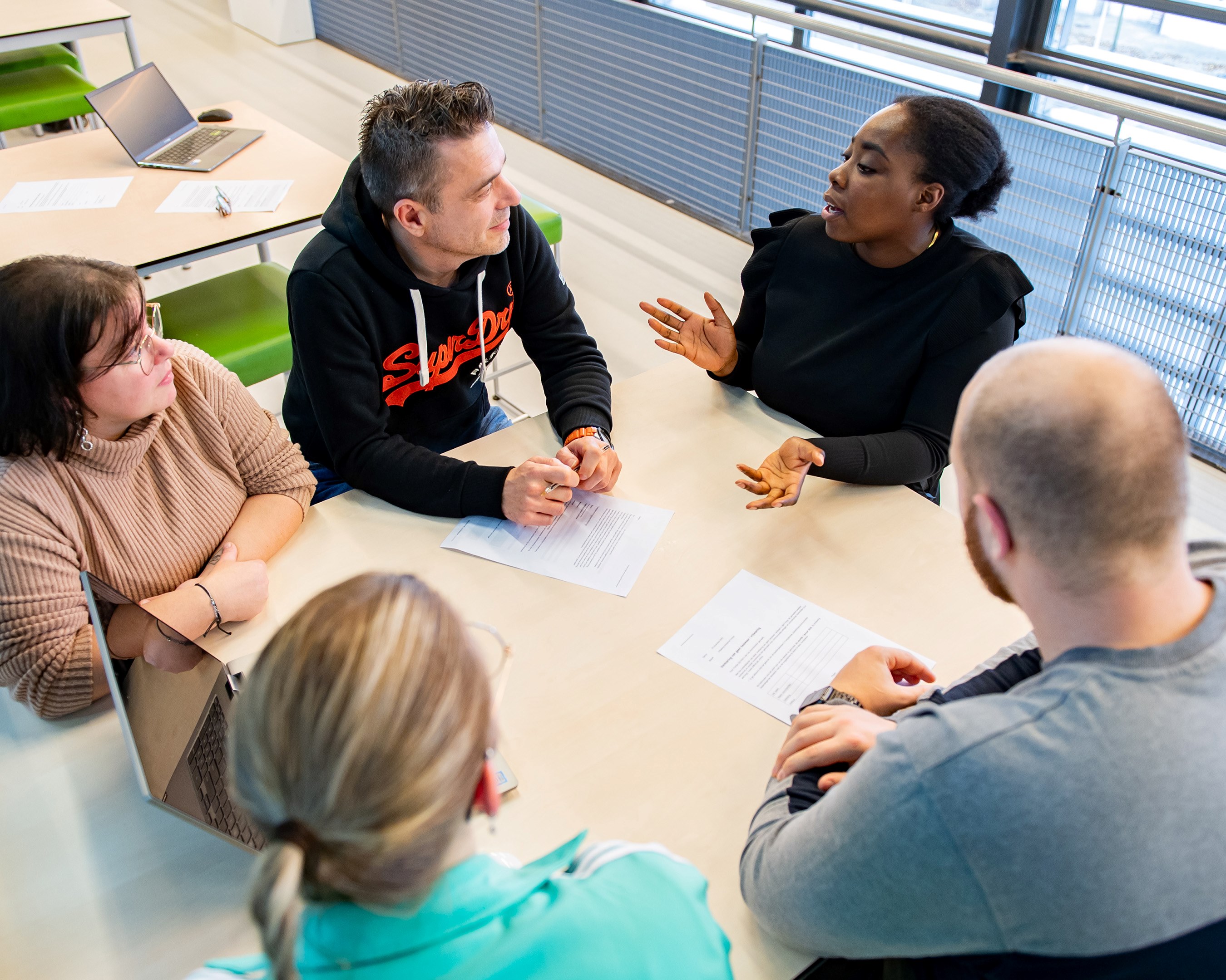 Deeltijdstudenten overleggen