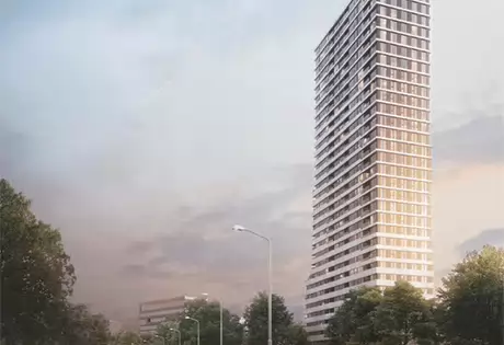 Fotorender van de Bunkertoren te Eindhoven