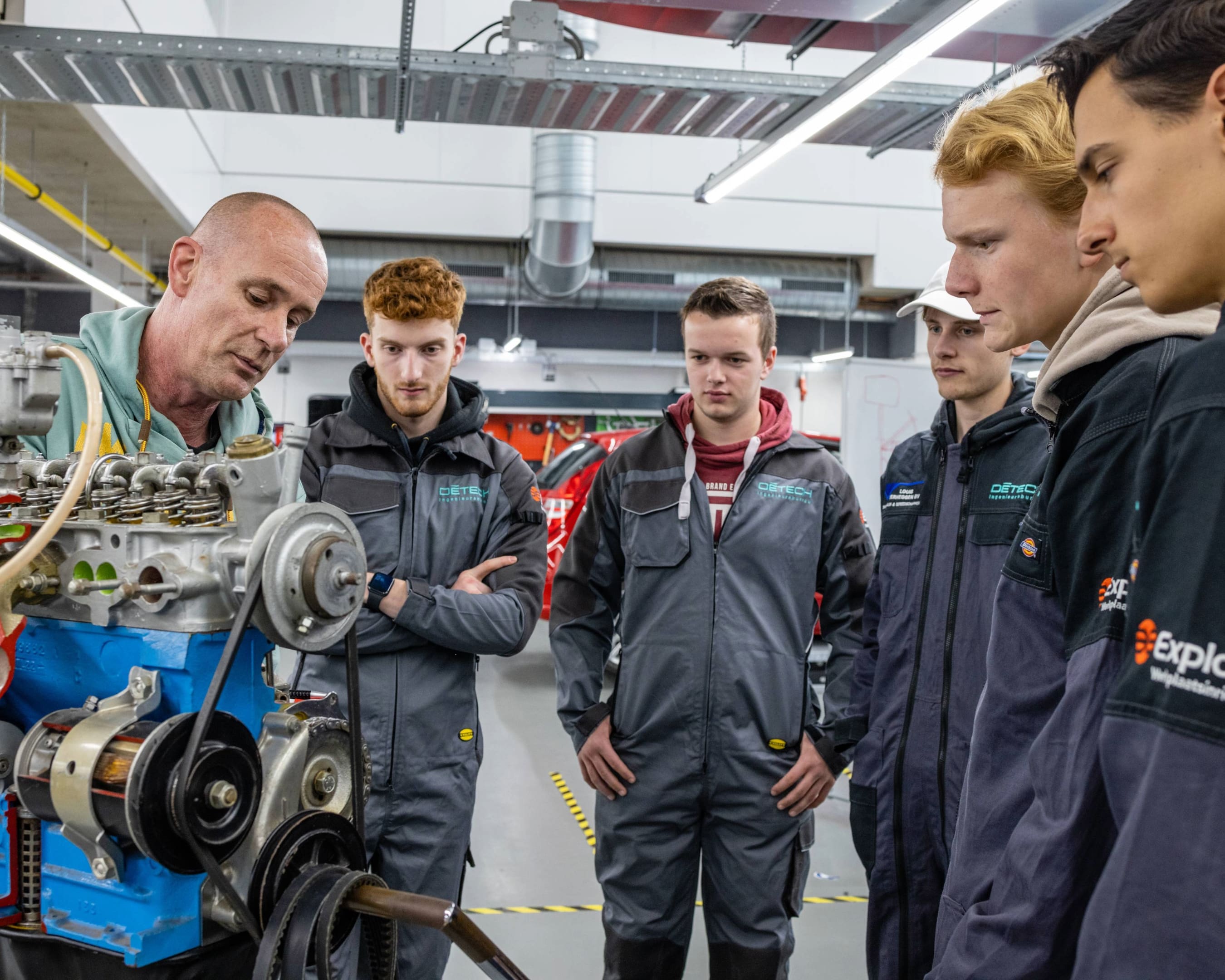 a group of students from Automotive Engineering