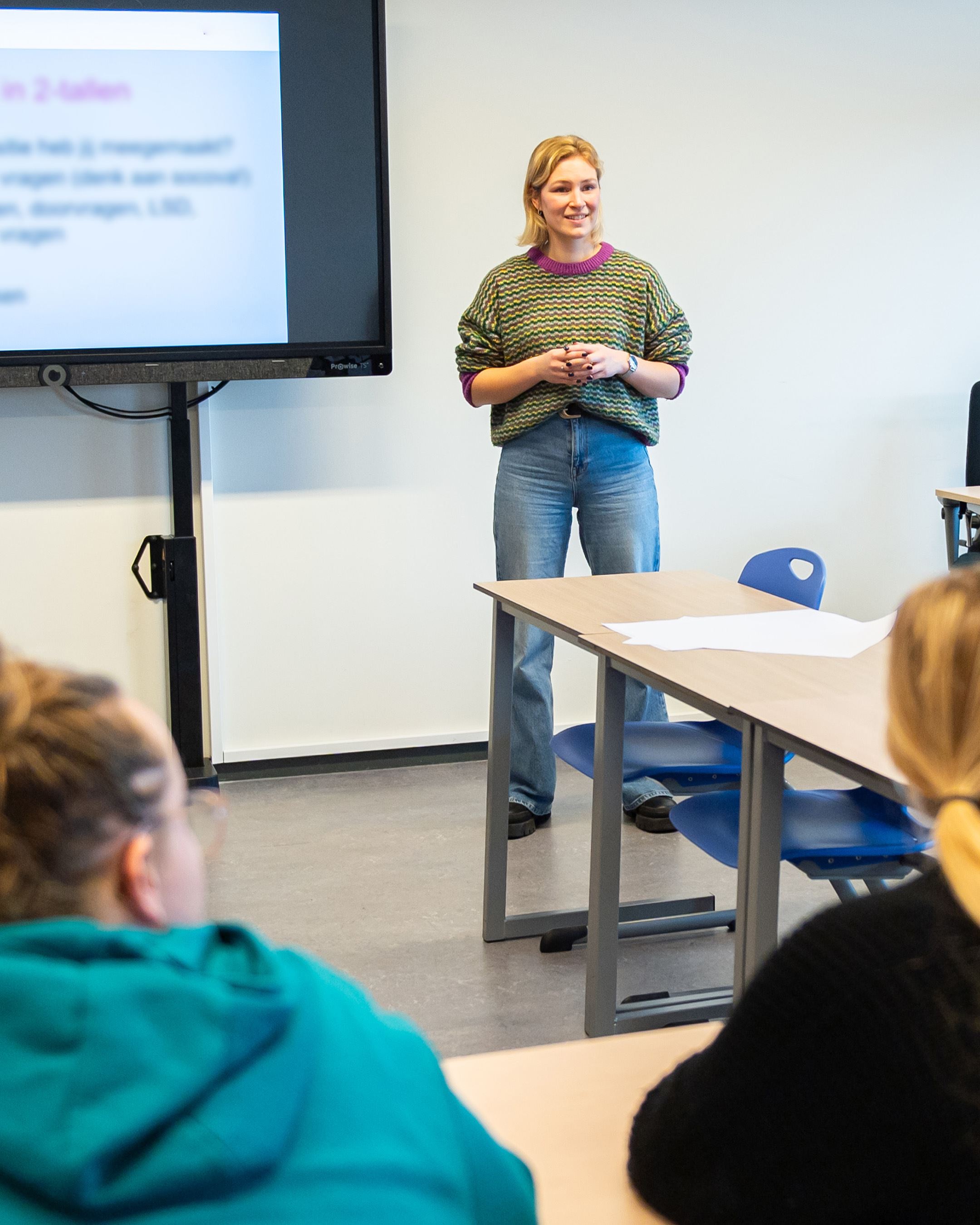 Docente voor de klas van de Lerarenopleiding Maatschappijleer Deeltijd