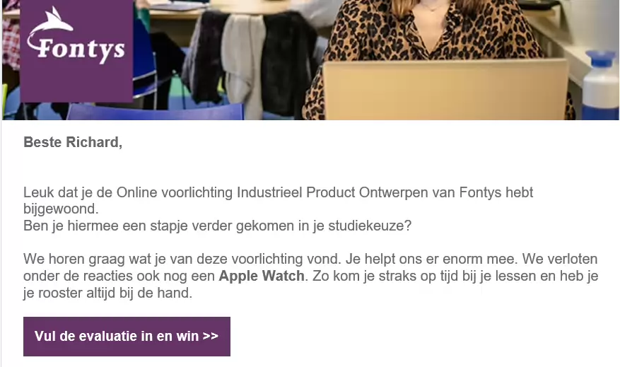 Sfeerafbeelding Fontys