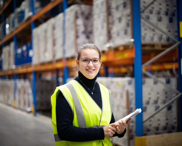 Student Logistics Management working at a warehouse