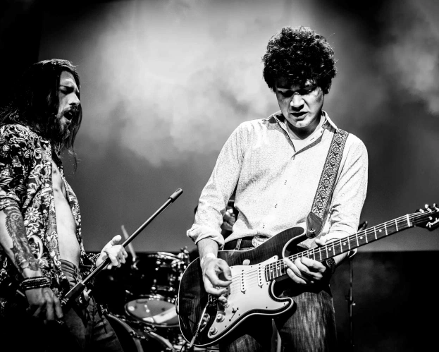 Docent Muziek zwart wit foto