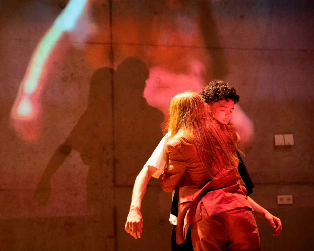 studenten Docent Theater in voorstelling