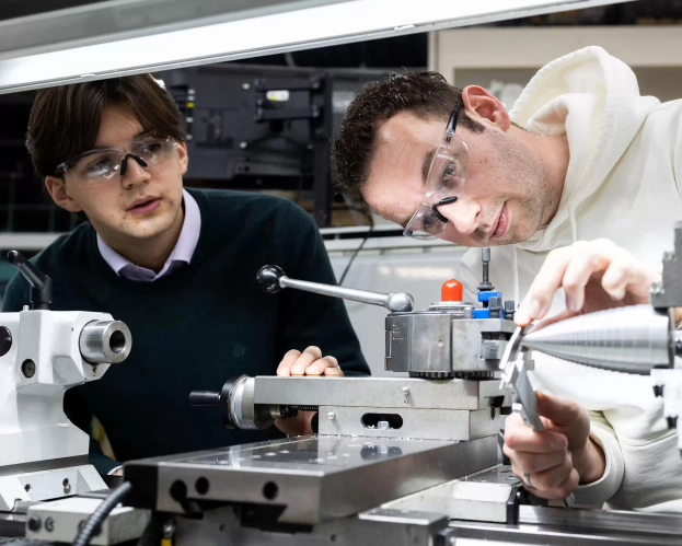 Studenten van Toegepaste Wiskunde werken samen